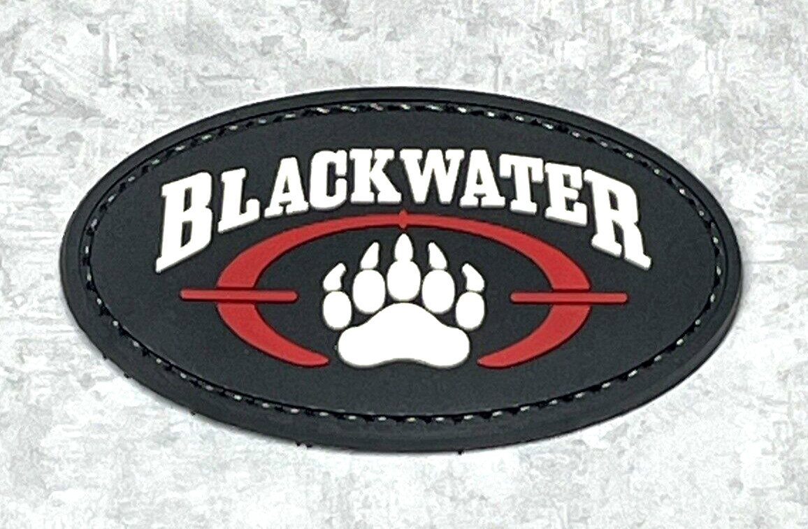 Blackwater Security Patch PVC Rubber Tactical Morale Black Water Patch