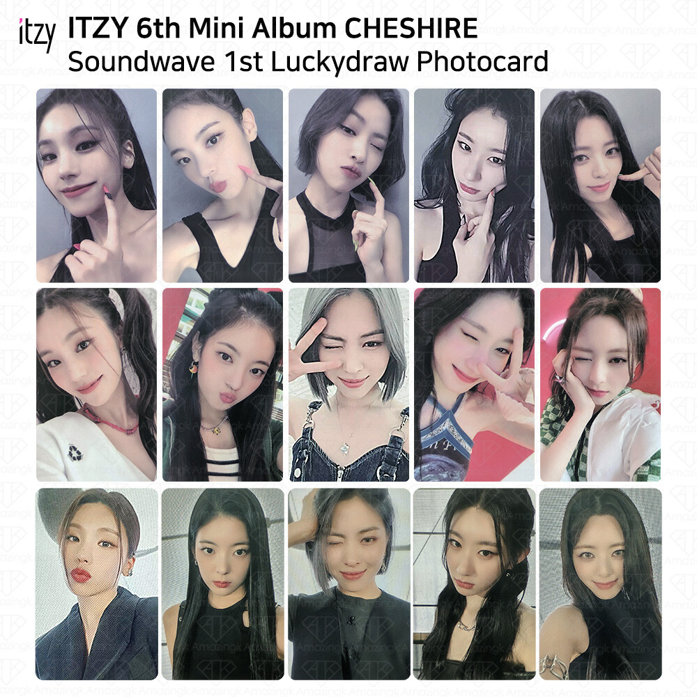 ITZY 6th Mini Album Cheshire Soundwave 1st Lucky Draw Photocard Benefit KPOP