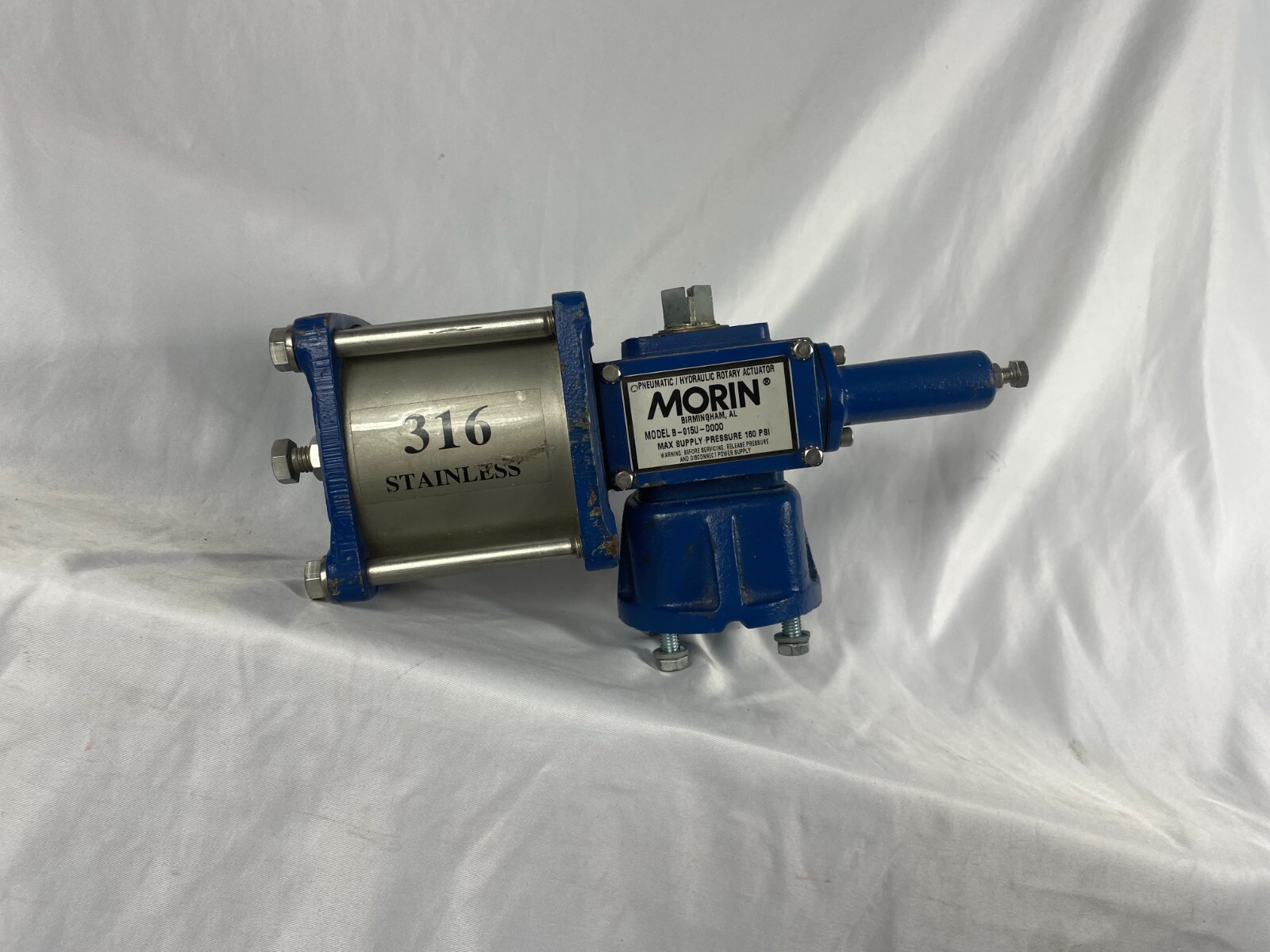 Morin 79B-135U-D000 Pneumatic / Hydraulic Rotary Actuator 160 Max PS