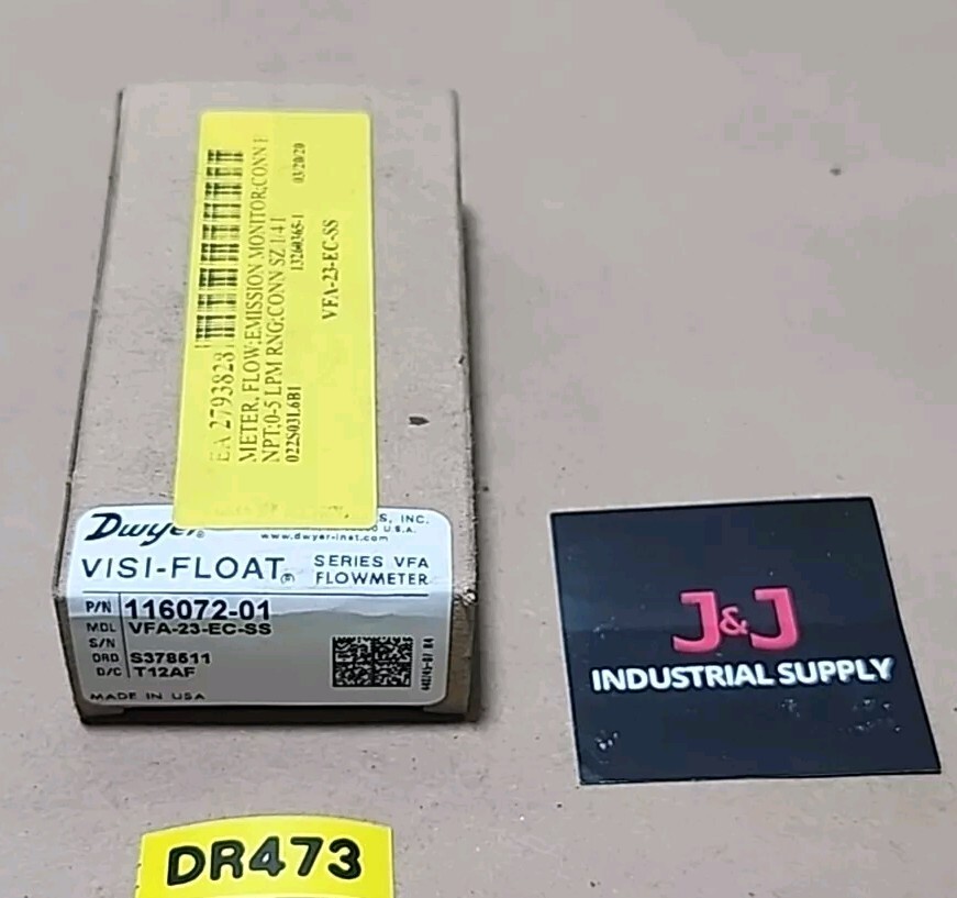 *BRAND NEW* Dwyer VFA-23-EC-SS Visi-Float Series VFA Flowmeter 🇺🇸 + Warranty!