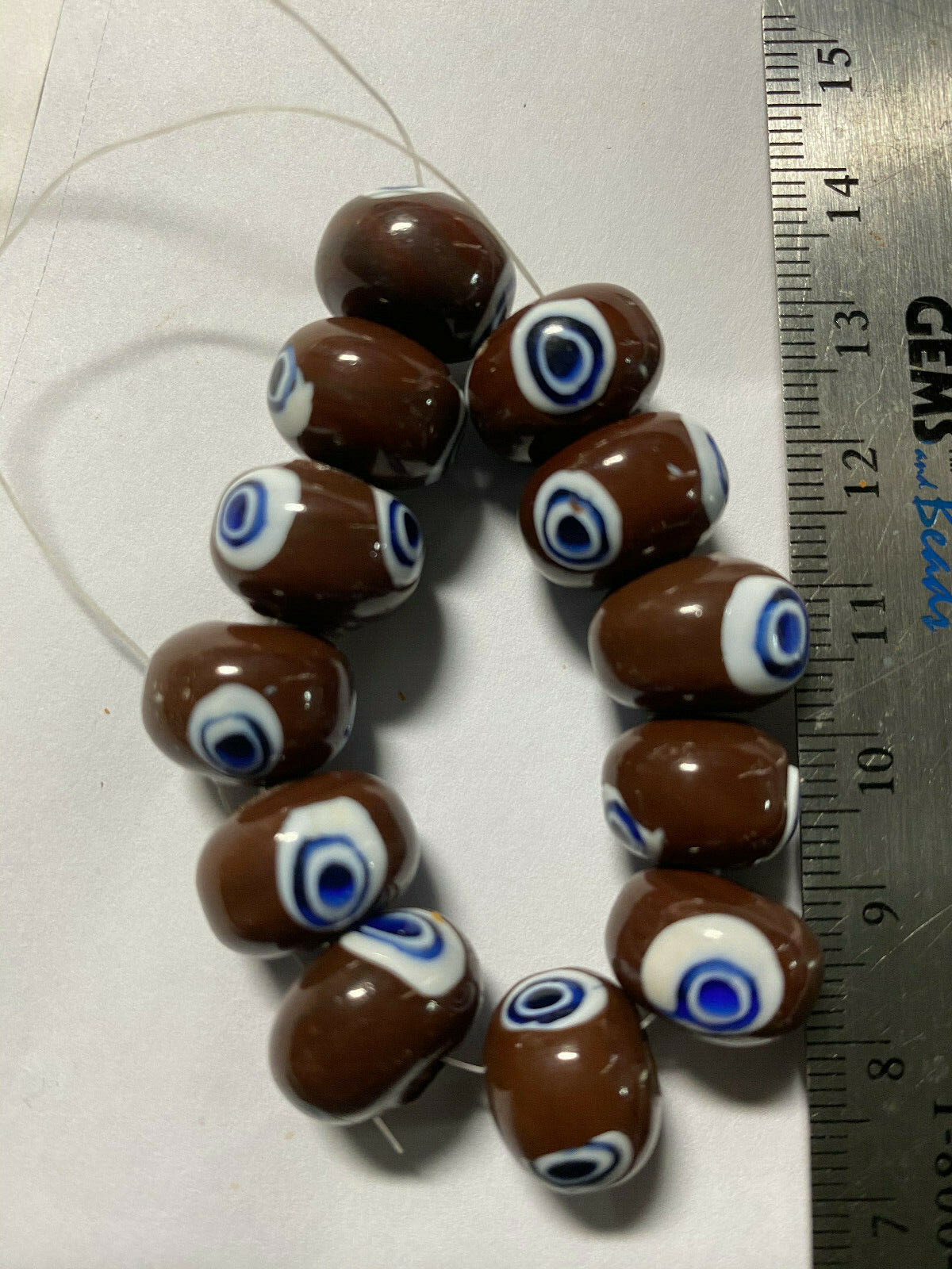 Vintage Mystic Evil Eye Beads **** UPICK*** Mystic Nazuri Evil Eye Bead Pendants