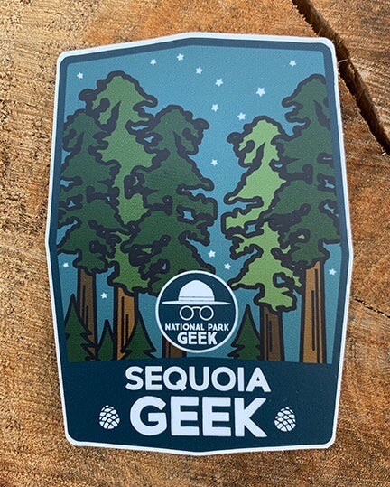 Sequioa & Kings Canyon National Park GEEK Stickers (One Of Each)- Decal  4x3in