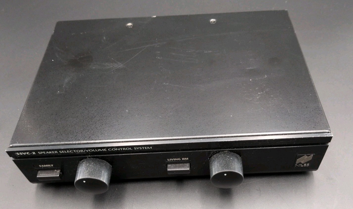 Niles SSVC-2 Speaker Selector w/ Volume Control & Multiple Speaker Pairs, Black