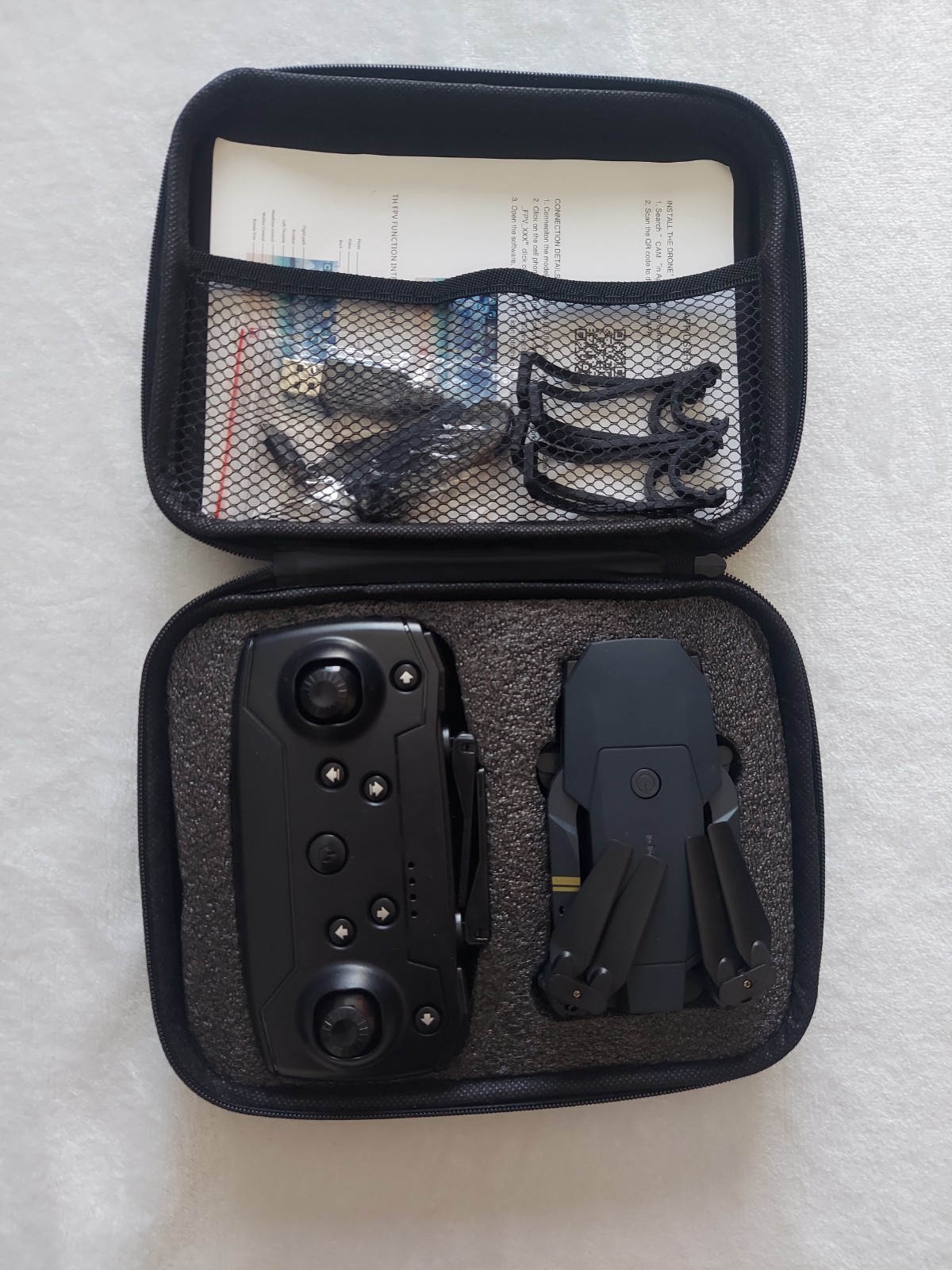 Platinum DRONE 5" Mini Quad Copter Complete Controller Case Extras Works 2.4 Ghz