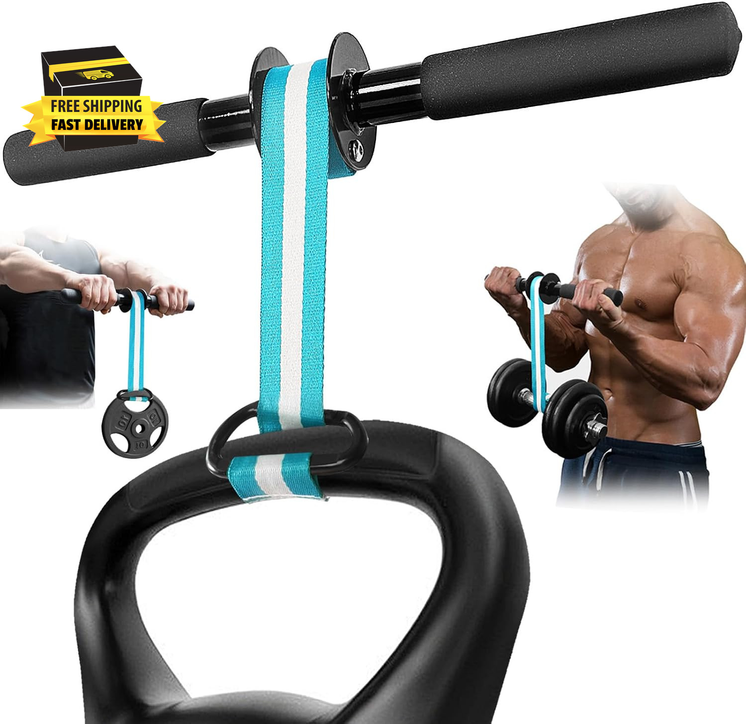 Wrist Forearm Roller Strengthener Exerciser: Forearm Blaster Forearm Roller Grip