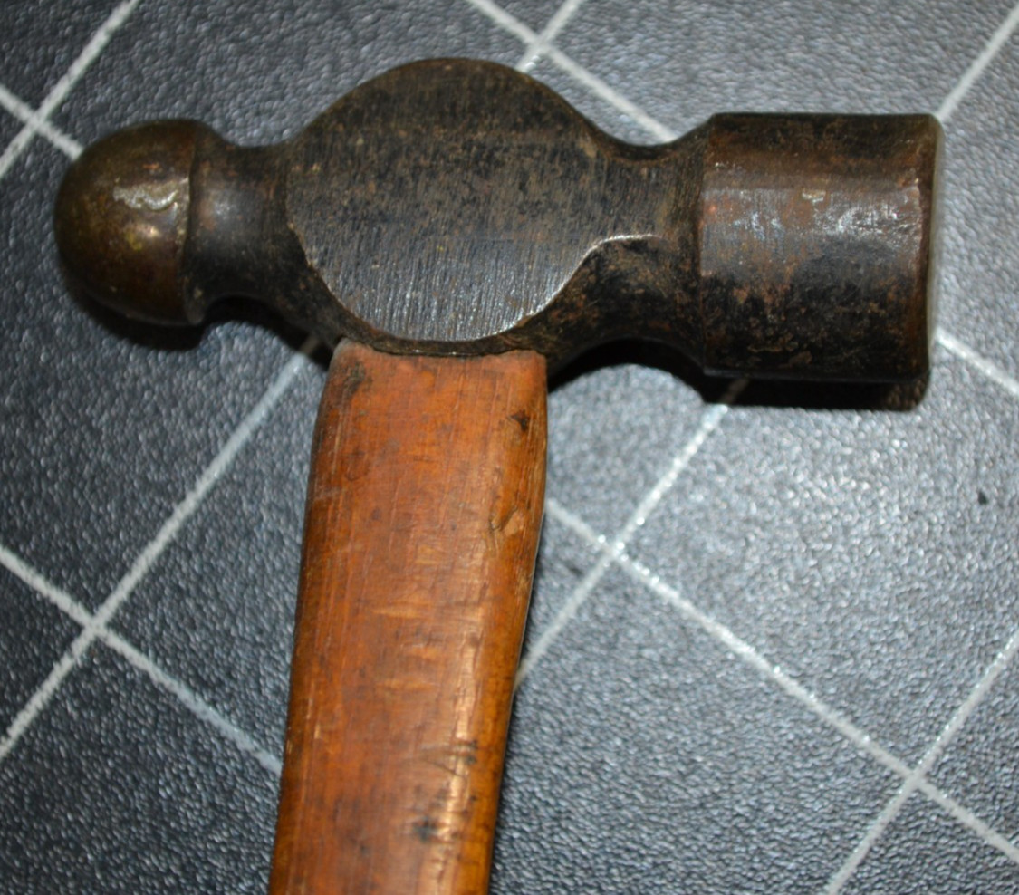 GRIFFITH TOOL WORKS - GTW - 4oz - BALL PEIN HAMMER - ORIGINAL HANDLE WITH DECAL