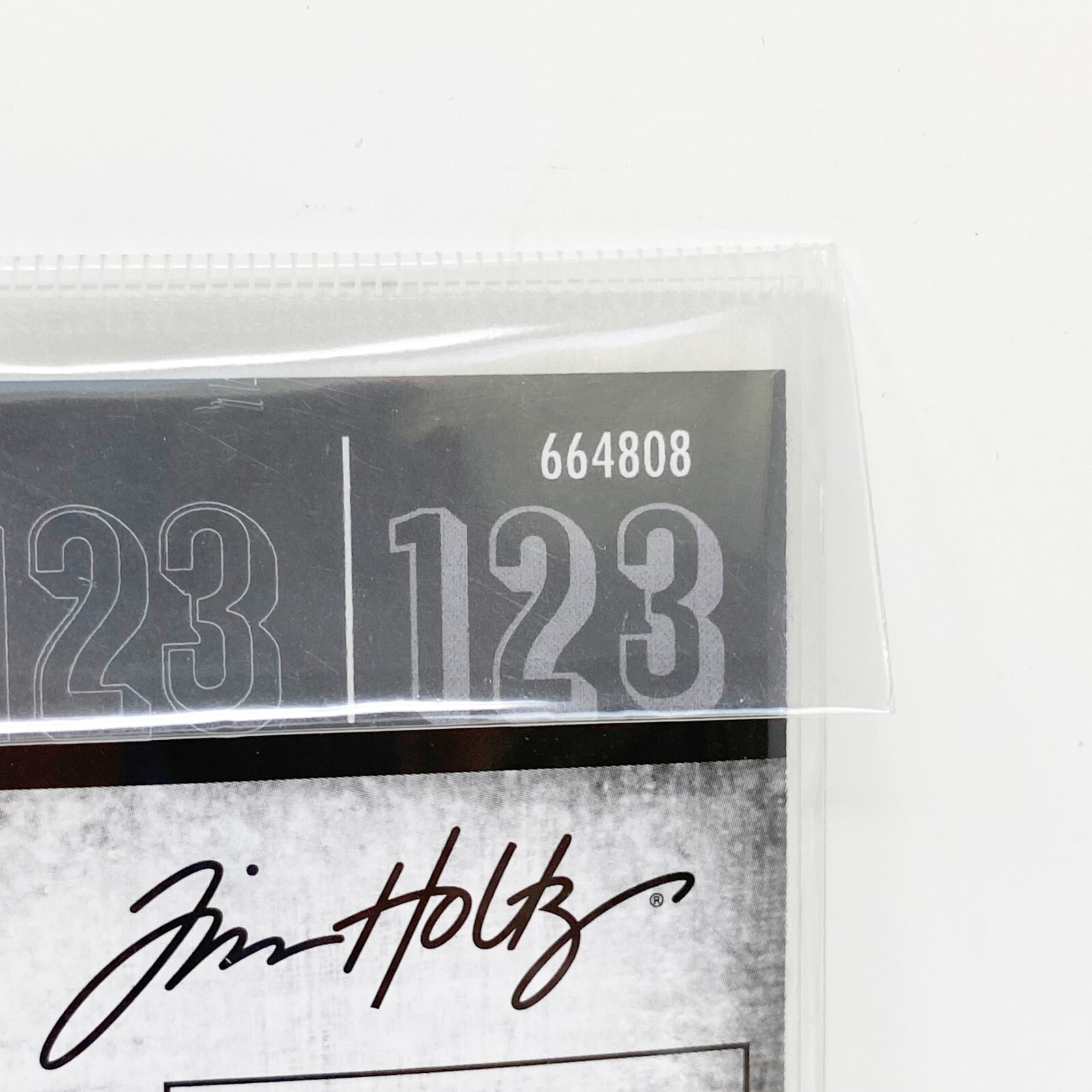 Sizzix Thinlits Tim Holtz Alphanumeric Shadow Numbers Cutting Dies 664808 New