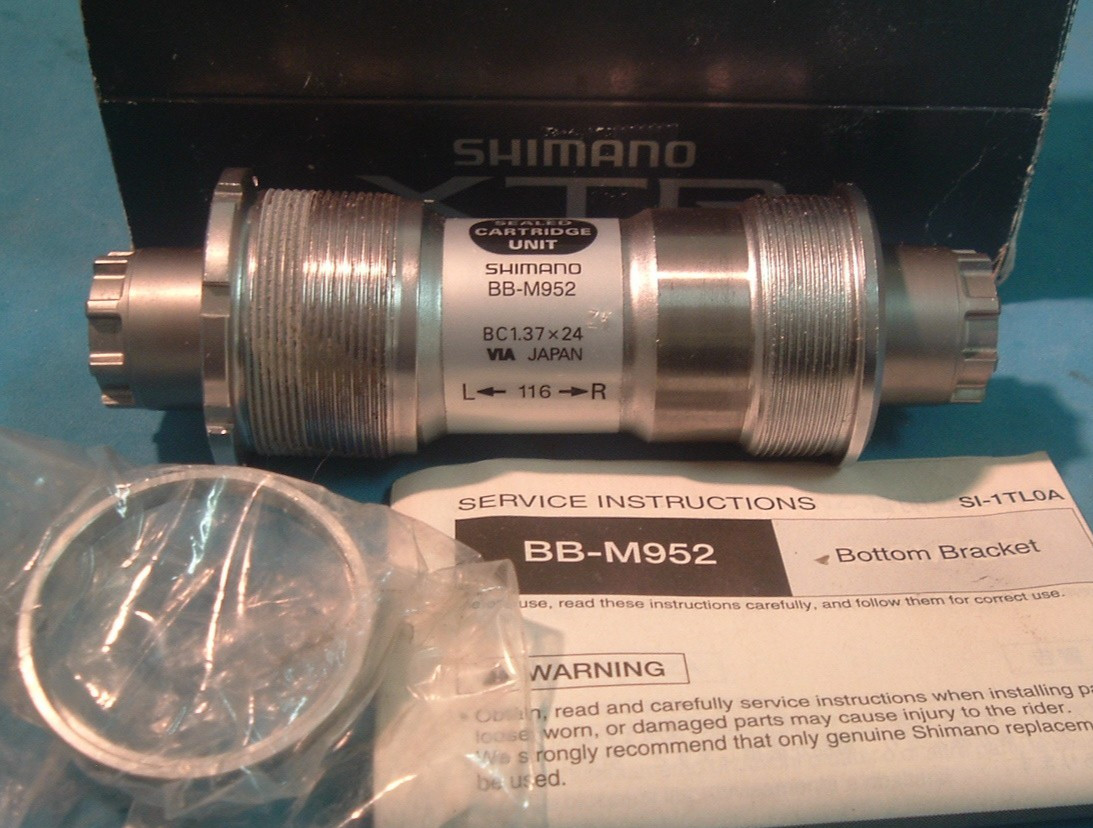 Shimano XTR BB-M952 68/73x 116MM MTB Bottom Bracket-NEW/NOS-Sealed-Bearing- NIB+