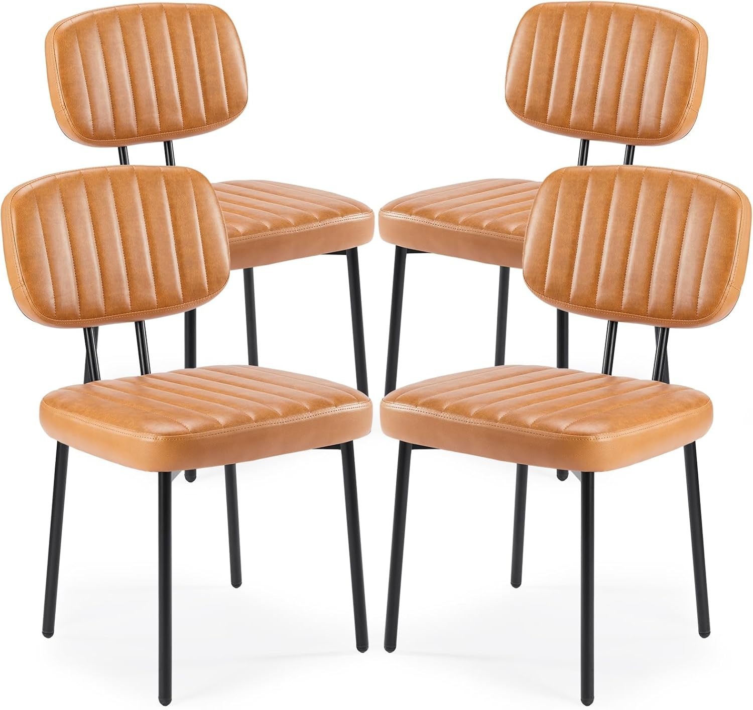 Dining Chairs Set of 4, Upholstered Mid Century Modern Kitchen Dining Room
