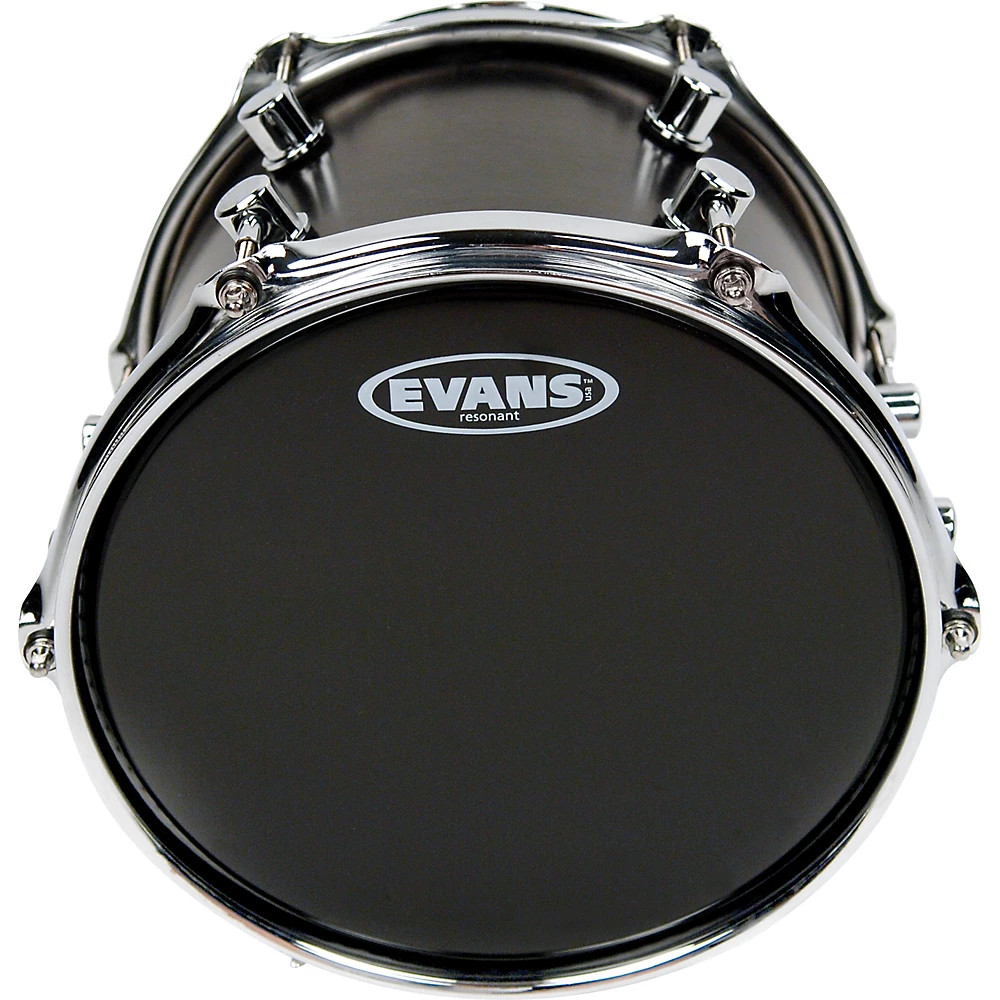 Evans Resonant Black Tom Drumhead 12 in.