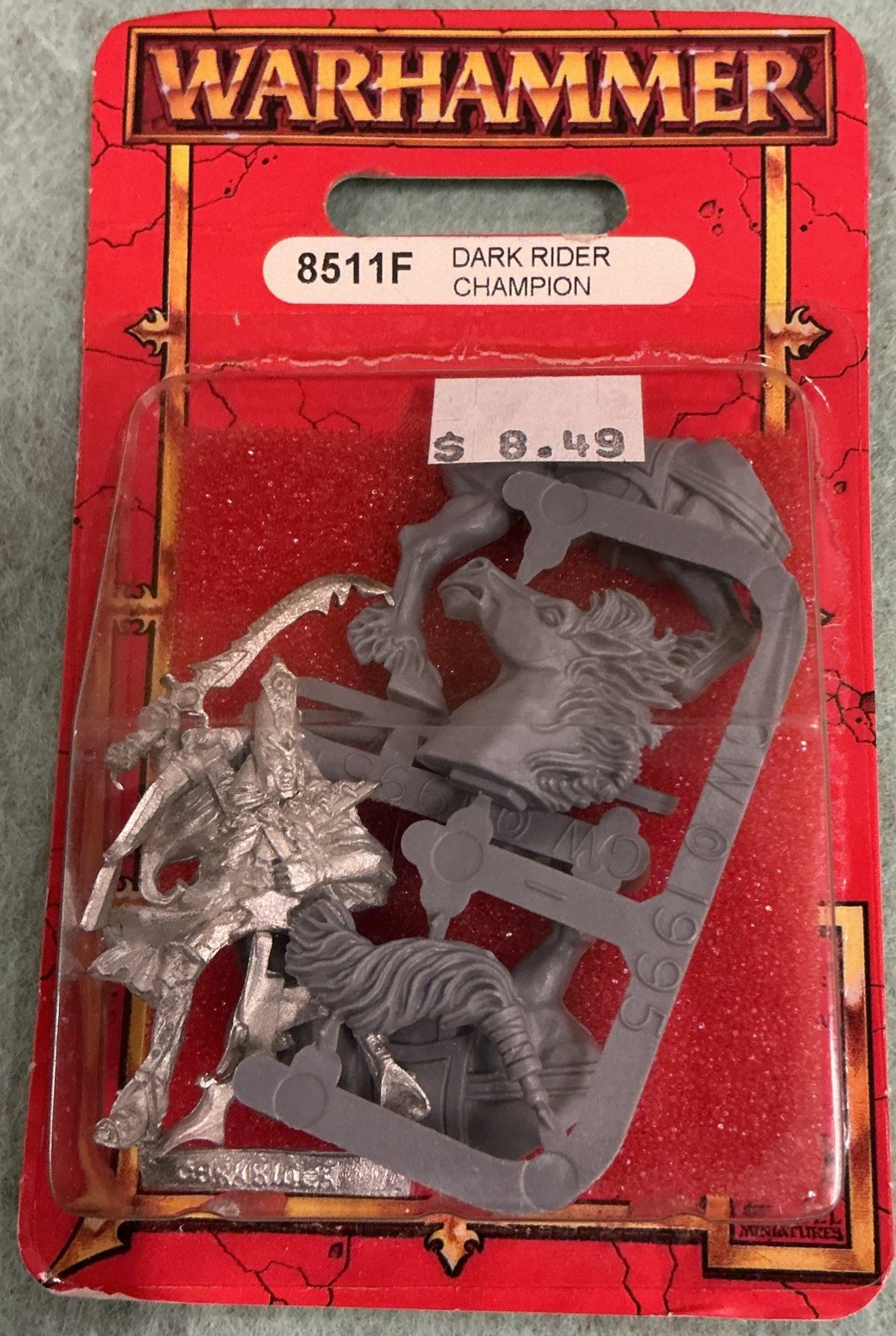 Warhammer 8511F Dark Rider Champion NIB OOP Metal & Plastic Variant A