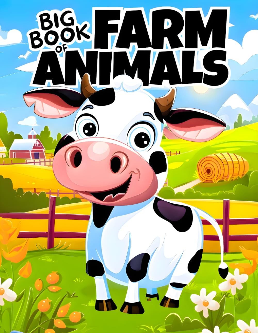 Big Book of Farm Animals Coloring & Activities for Kids Ages 3-8: A Fun 100-Page