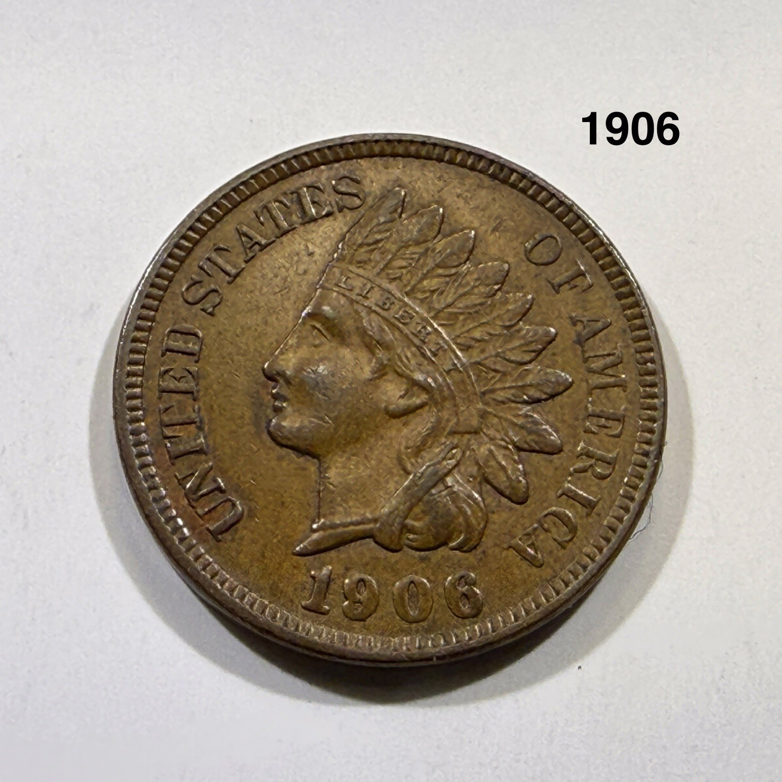 1906 Indian Head Cent - Uncirculated Nice Original Copper