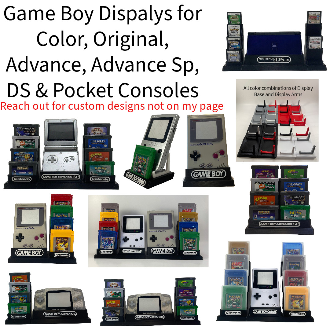 Nintendo NEW 3DS Display/Stand/Holder - DISPLAY ONLY (Customize Colors)
