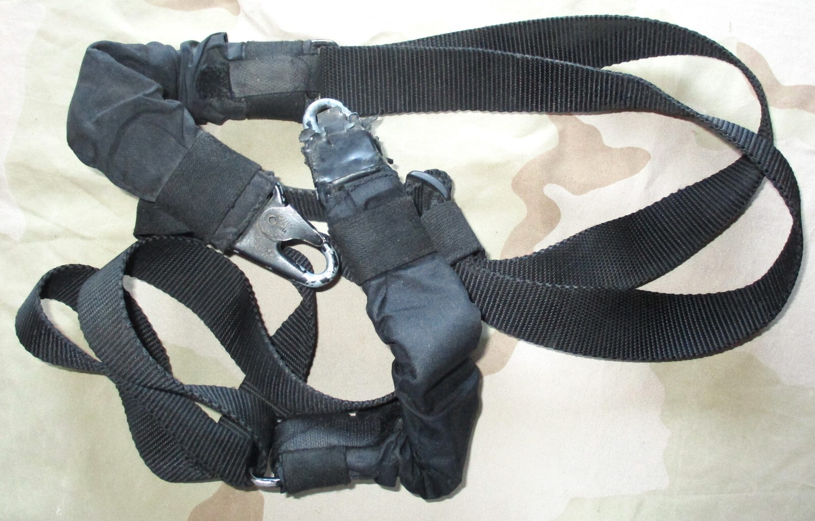 Rifle Tactical Nylon Black TWO Point Quick Release Spring Sling Strap USED G.I.