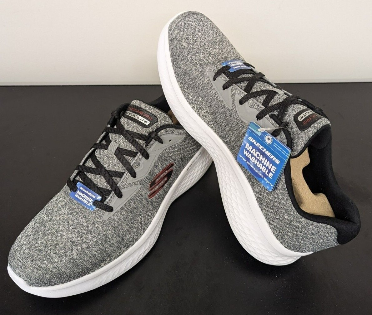 Skechers Men's Sneaker Skech-Lite Pro Faregrove 232598/GYRD Grey/White/Red Shoe