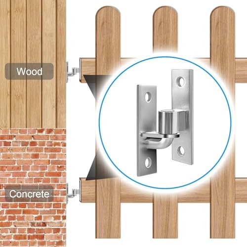 Wall Mount Gate Hinges with 5/8 Hinge Pin,Gate Hinges Heavy Duty for Pack(4pcs)