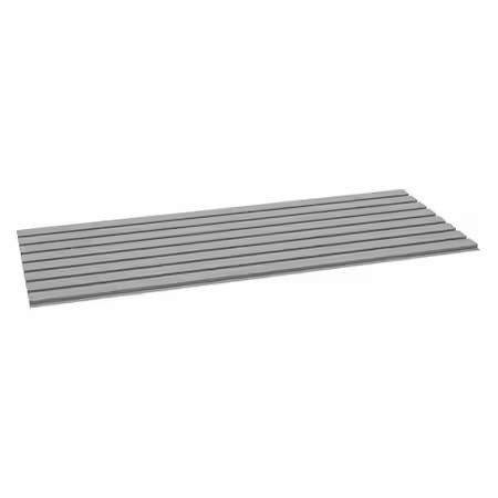 Tennsco Bsd-6024 Decking, Steel, 60 In W, 24 In D, Industrial Gray, Powder