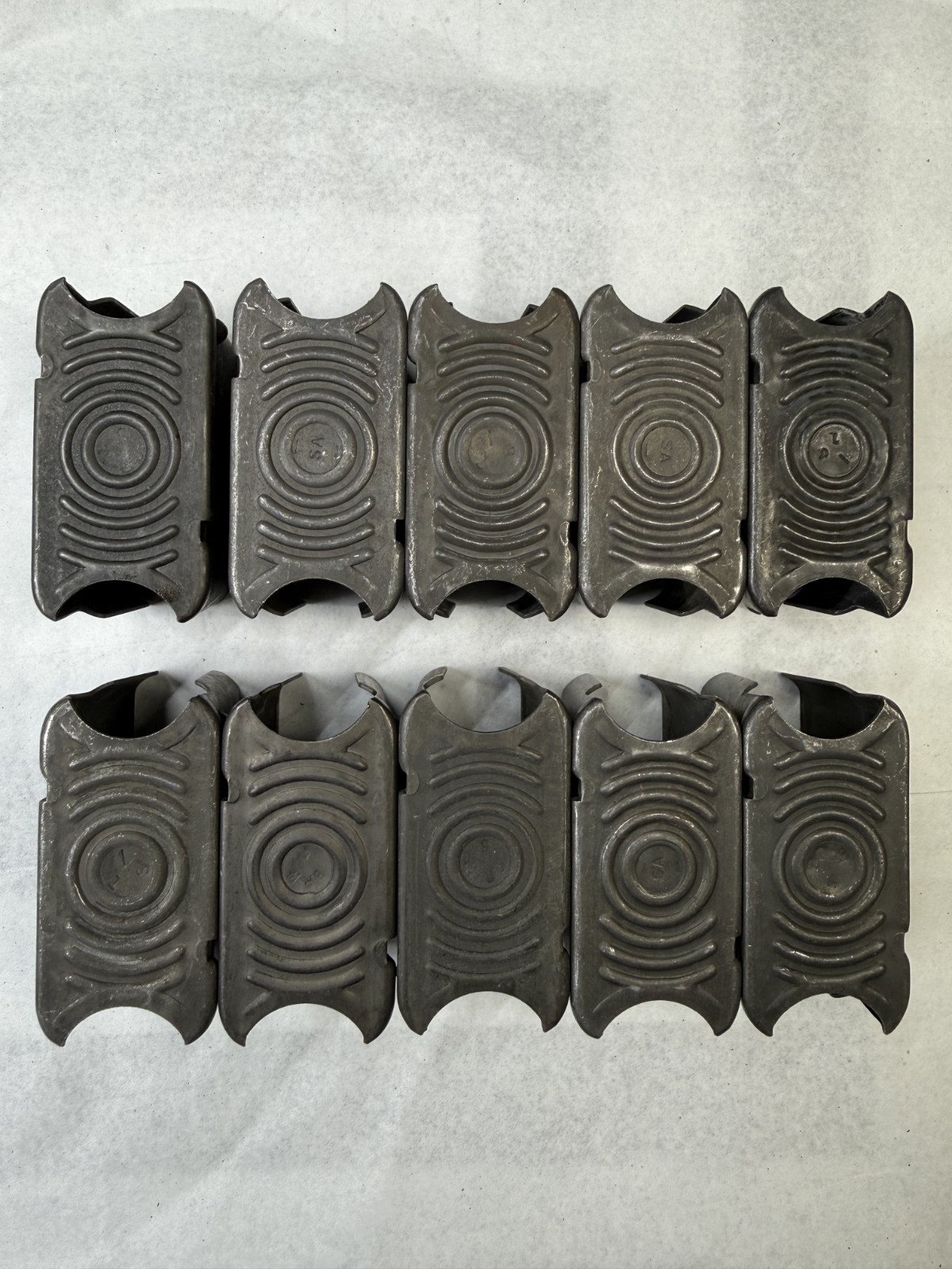 (10) USGI M1 Garand Enbloc clips 8 round En bloc clips Random Makers