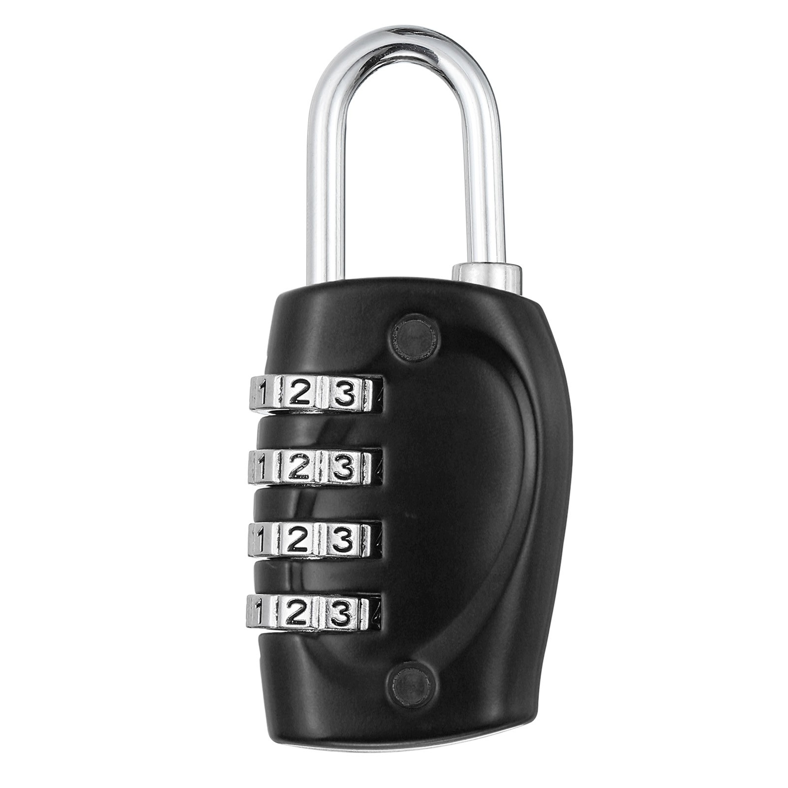 Combination Lock, 4 Digit Outdoor Padlock Waterproof Locker Lock, Black