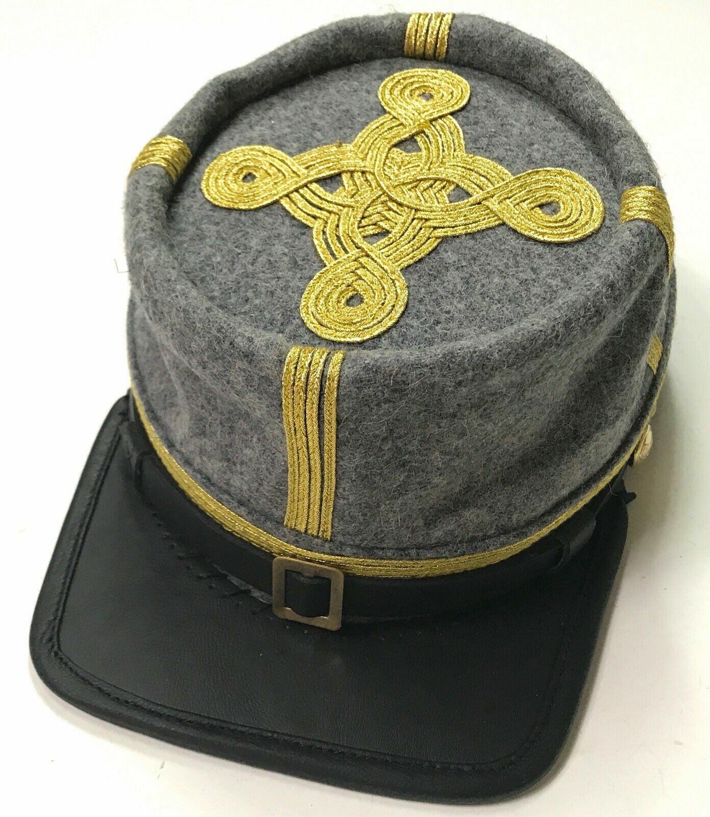CIVIL WAR CONFEDERATE CSA GENERAL INFANTRY OFFICER KEPI FORAGE HAT-ALL SIZES!!