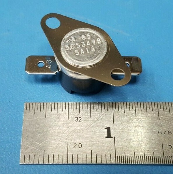 2 Automatic Reset Thermostats, NGT, 50S3498 A65, 5A14, 125 VAC/ 6A, 250VAC/ 3A