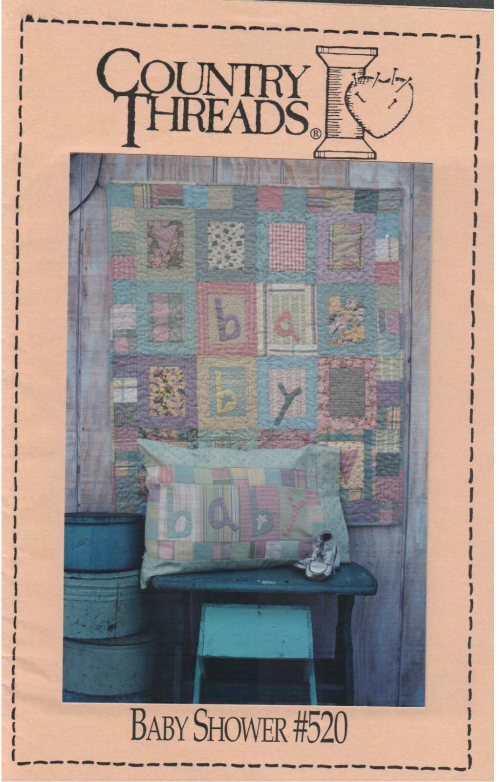 Baby Shower Quilt Sewing Pattern Baby Crib 36 x 42