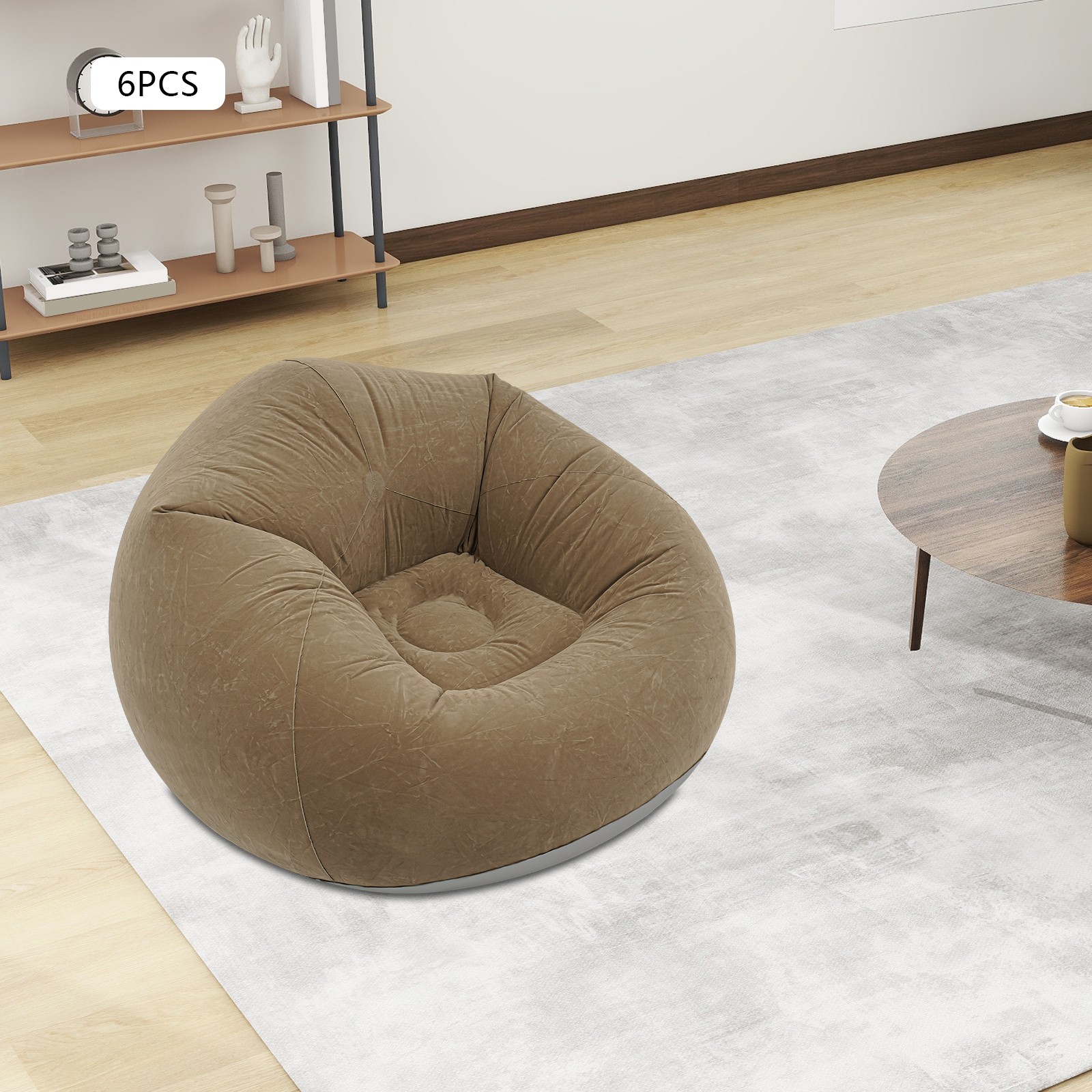 Free Standing Inflatable Sofa Portable Inflatable Couch 6 Pcs Inflatable Chairs