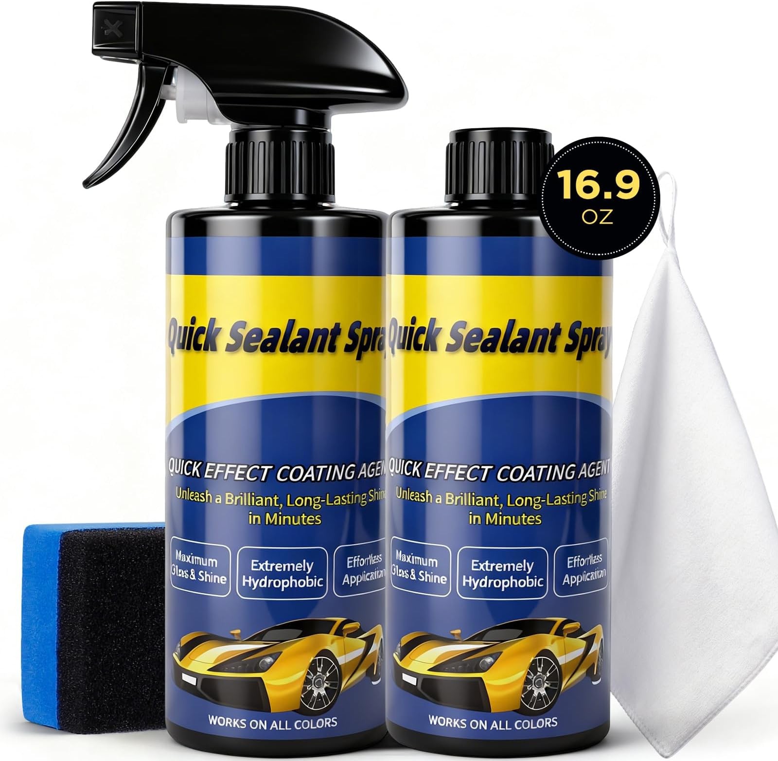 2 x 500ML Ceramic Coating for Cars: Quick Effect Coating Agent for Car | Nano...