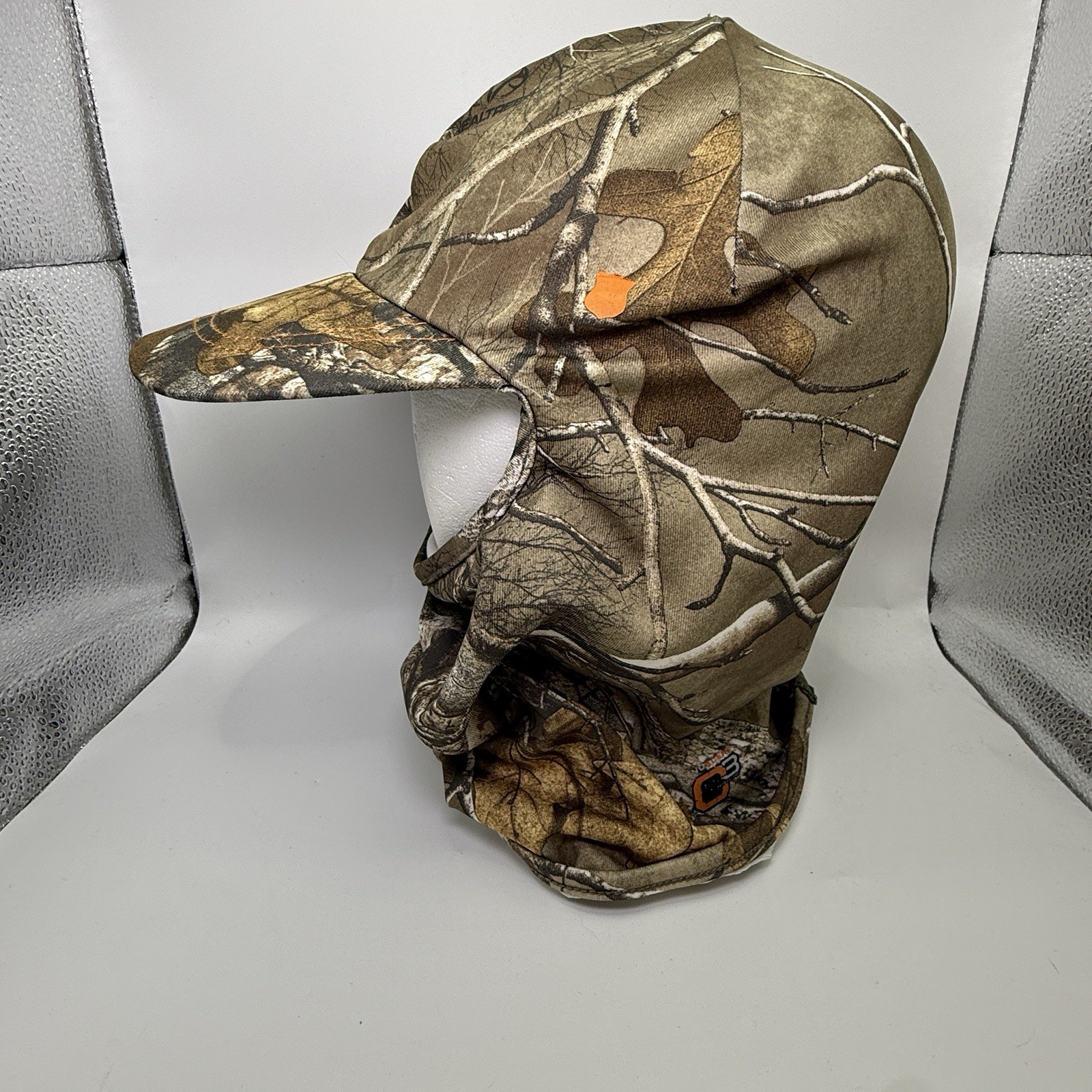Camo Hunting Hat w/ Neck Gaiter Ear Warmer USA Field And Stream