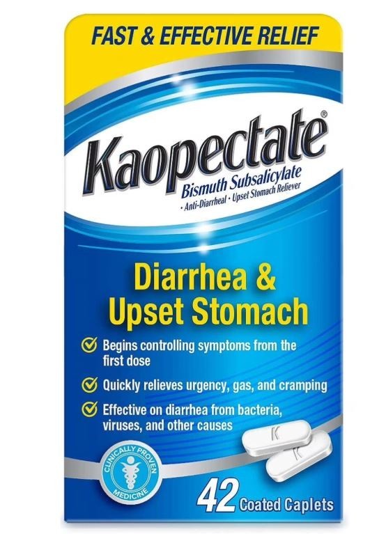 Kaopectate Multi-Symptom Anti-Diarrheal & Upset Stomach Reliever 42 Caplet
