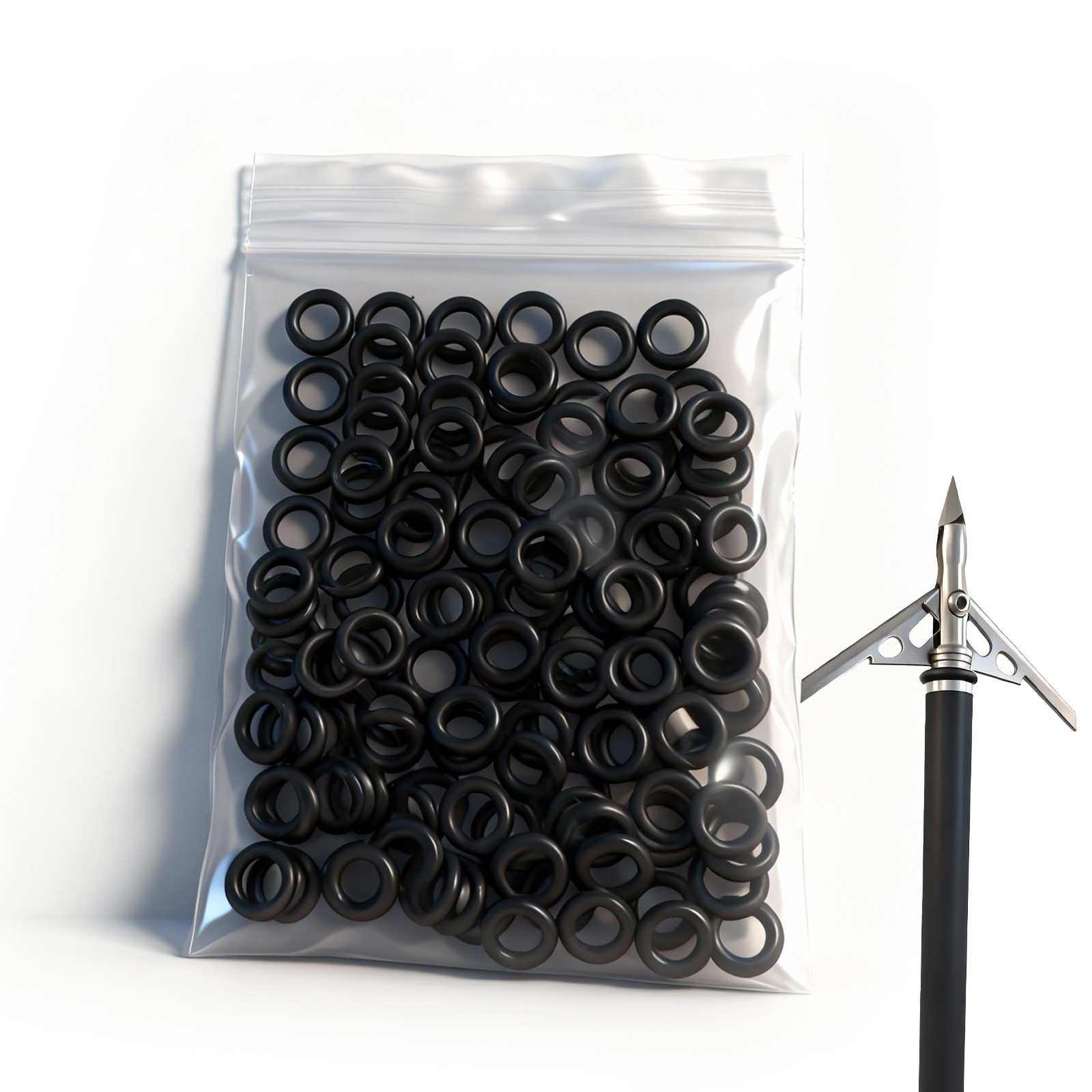 120pcs Replacement Rubber O-ring for Broadheads Arrow Tips Accessories