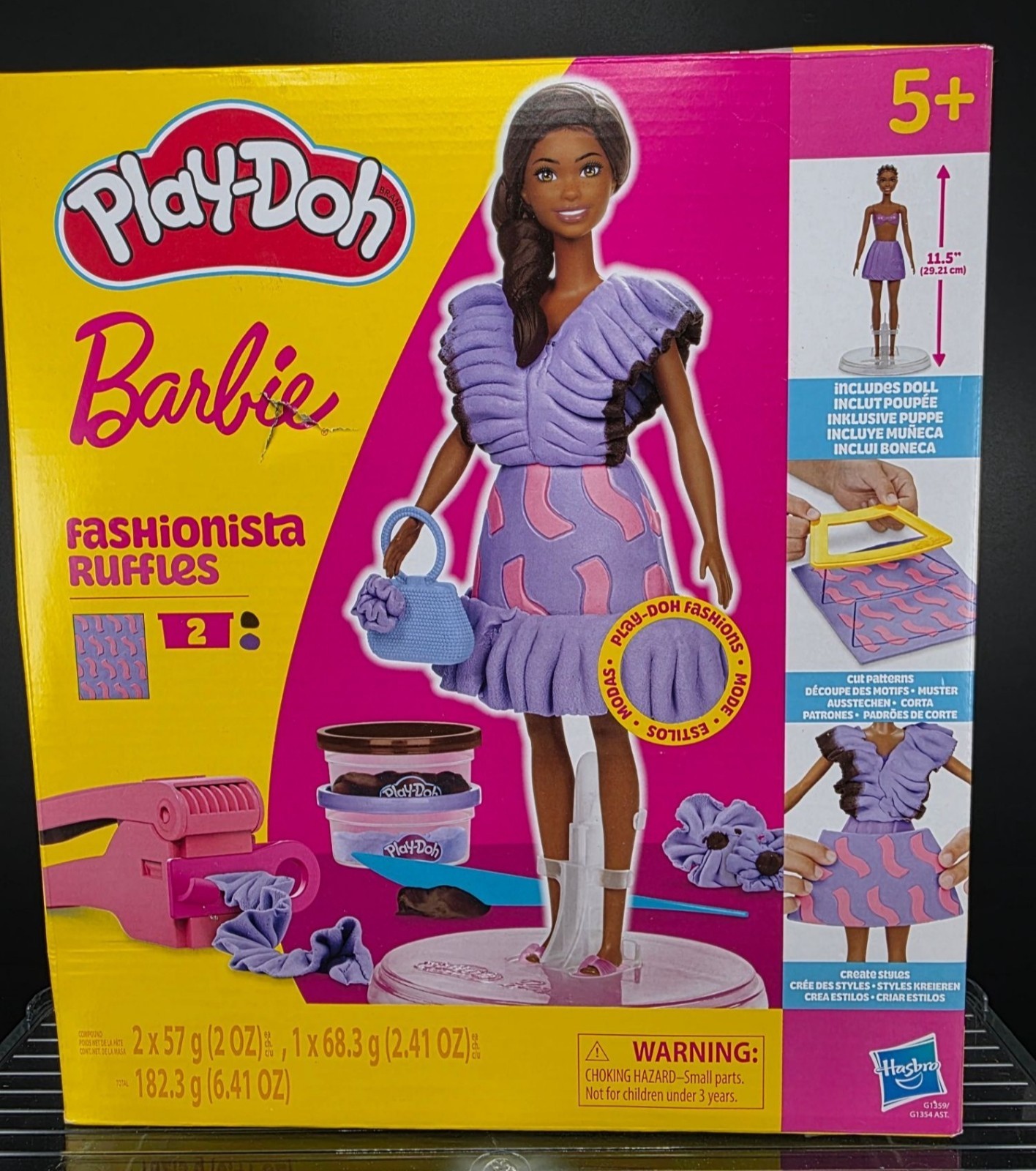 Play-Doh Barbie Fashionista Ruffles Doll & Playset With Accessories
