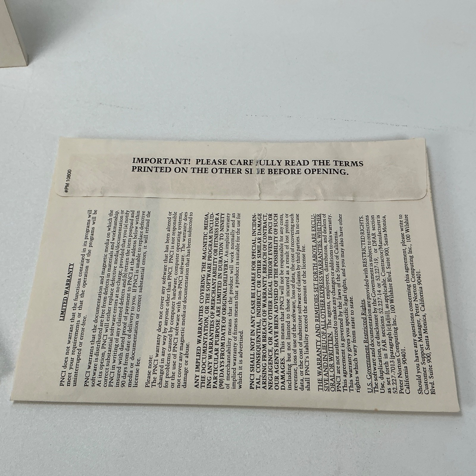 The Norton Backup Vintage Computer Software and Manual for IBM PC