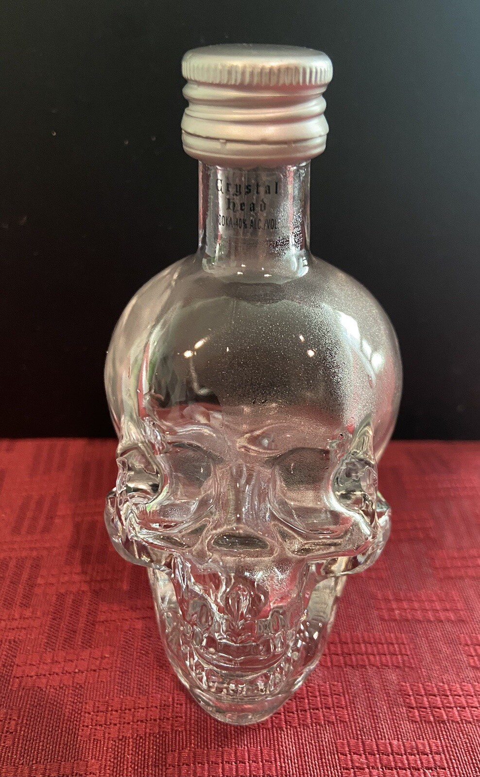 Crystal Head Vodka 50ML Glass Skull  Empty Bottle With Cap