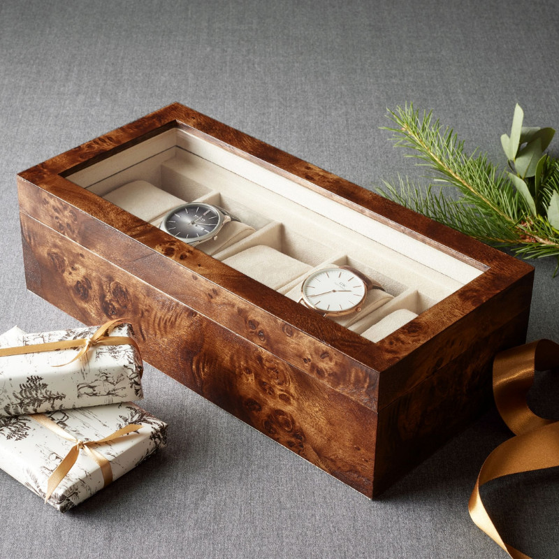 Pottery Barn Burlwood Watch Box