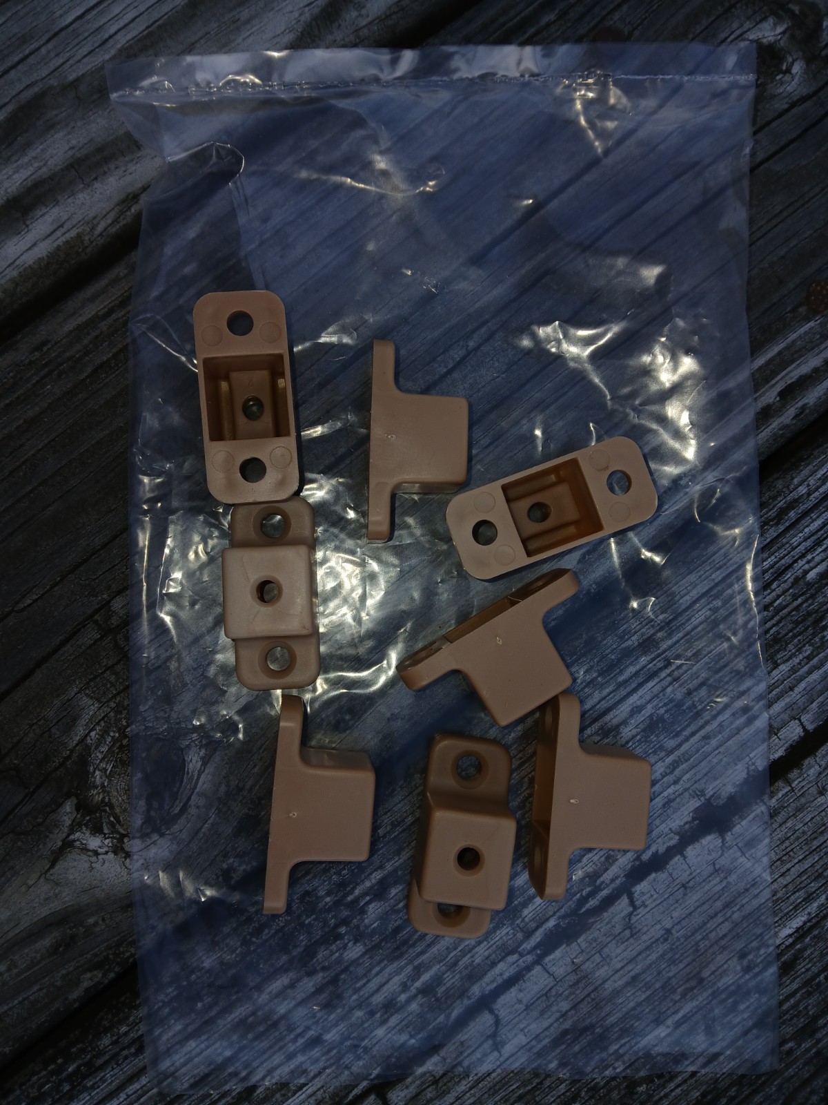 8 Pack  7/8"  Drawer Slide Spacer  tan plastic  FREE SHIP