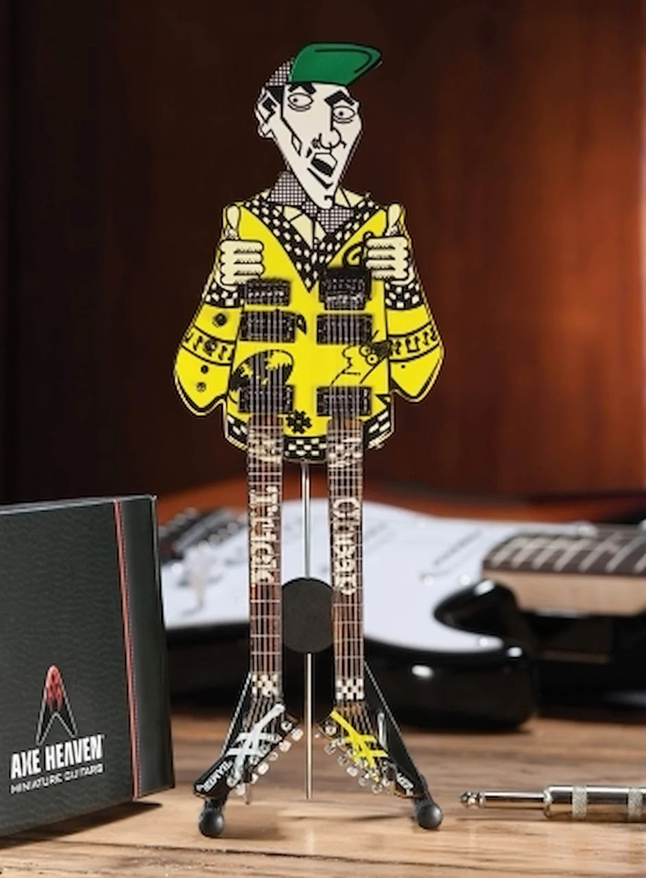 Rick Nielsen(TM) Uncle Dick Doubleneck Model - Miniature Guitar Replica Colle...