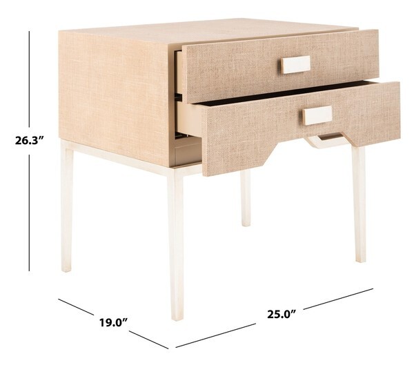 Safavieh MICAH 2 DRAWER NIGHTSTAND, Reduced Price 2172727895 SFV1528A