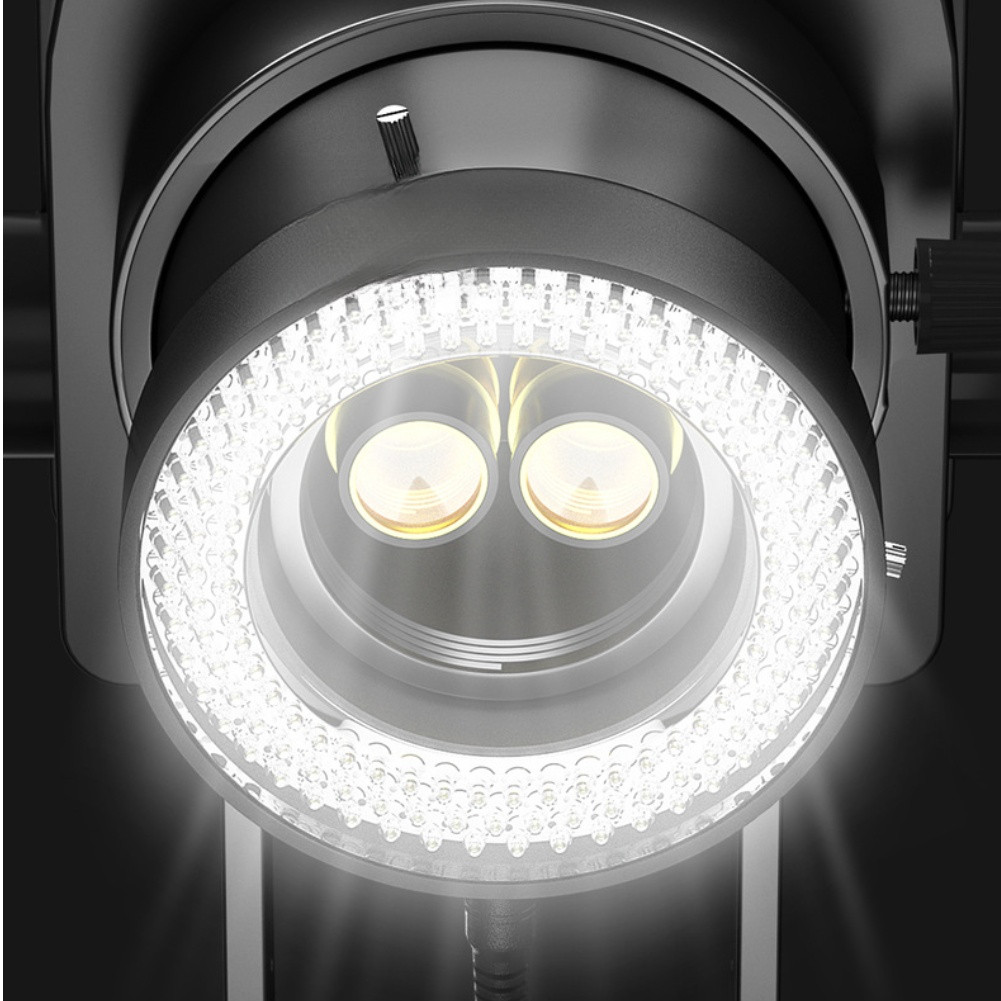 USB Microscope Circular Light 144 LEDs Adjustable Brightness for Precision Work