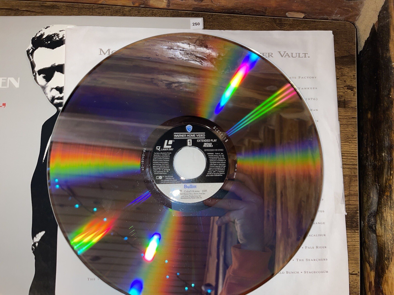 Bullitt - Laser Disc - Steve McQUEEN - WB - Extended Play