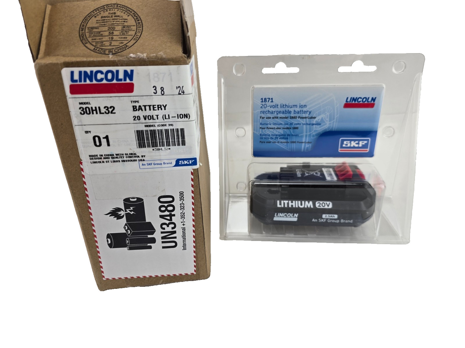 NEW LINCOLN 1871 Battery 20V Lithium 30HL32 Grease Gun Battery
