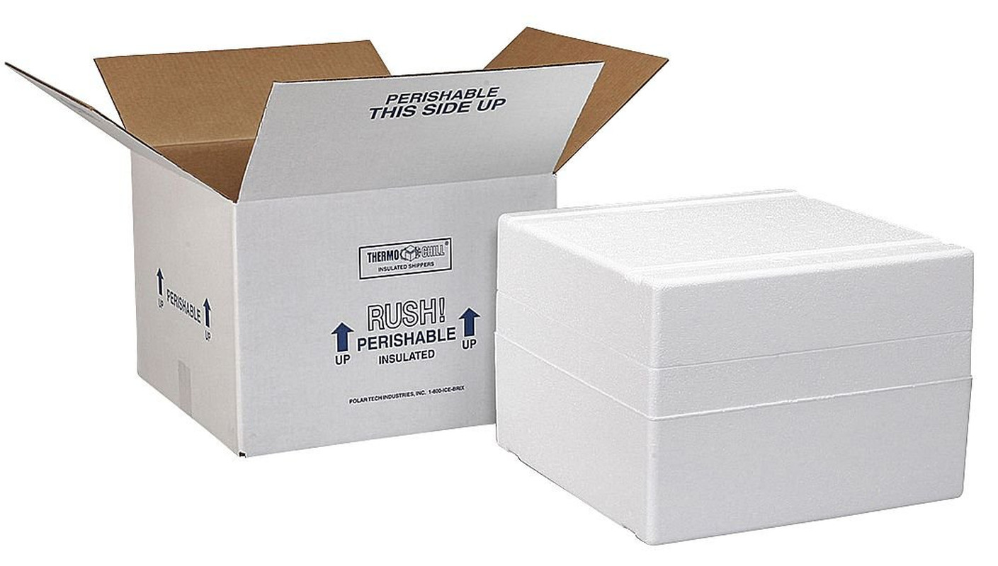 XM15C Thermo Chill Expand-Em Series Insulated Carton with Foam Shipper, 10-5/8"