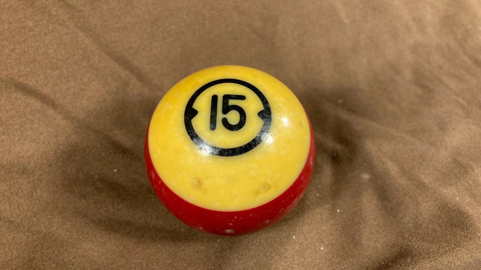 Antique Billiard Pool Ball #15 Vintage Pool Ball