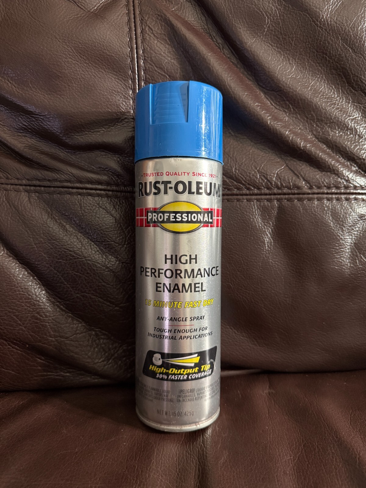 Rust-Oleum 7524838 Professional Enamel Spray, 15oz, Gloss Safety Blue