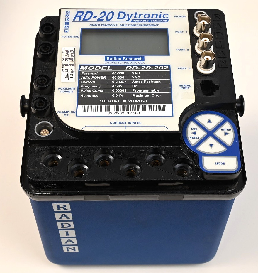 Radian Research RD-20 Dytronic Portable Standard Meter Tester RD-20-202