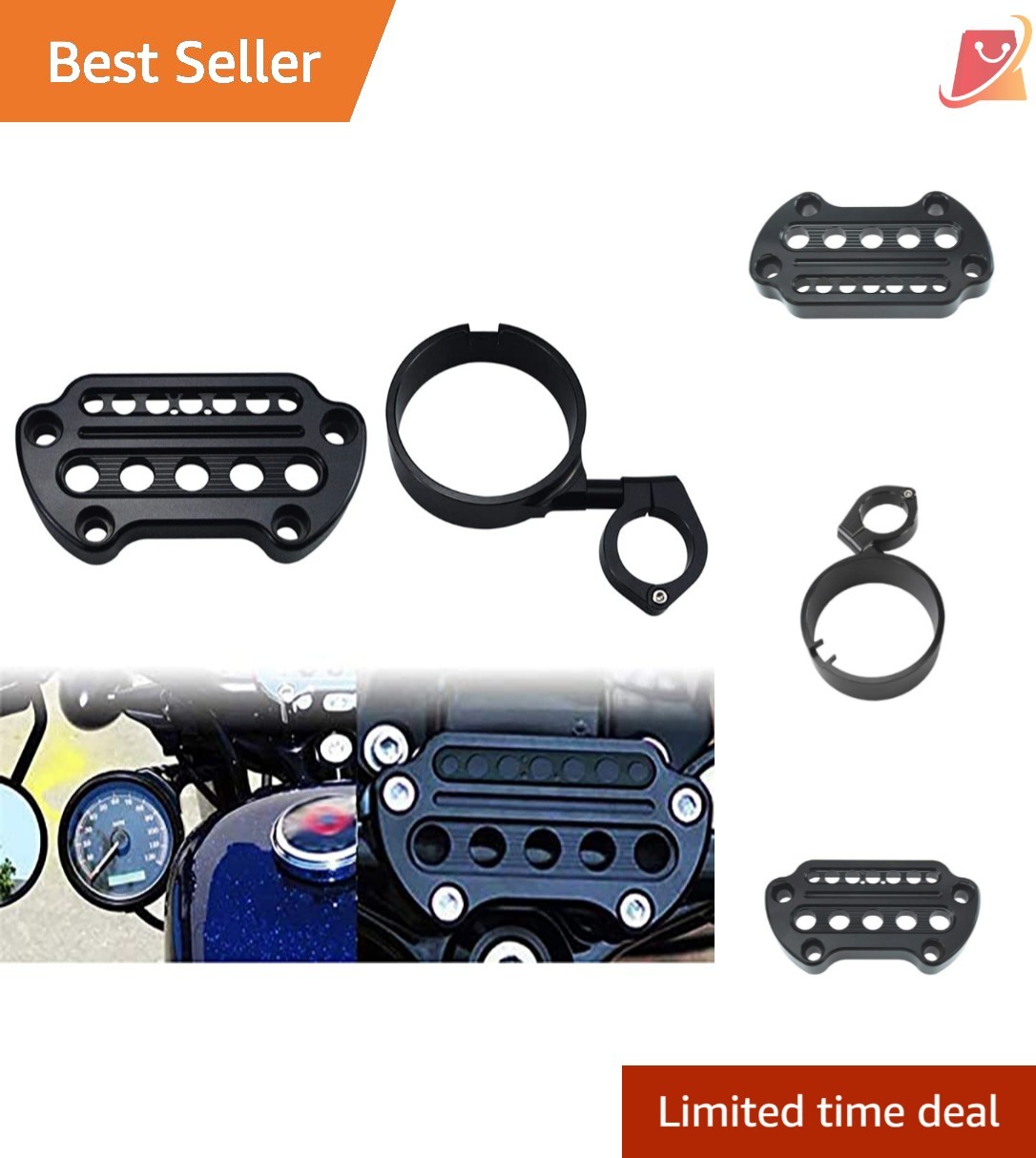 Motorcycle Accessories CNC Aluminum Side Mount Bracket Fit Harley Sportster XL