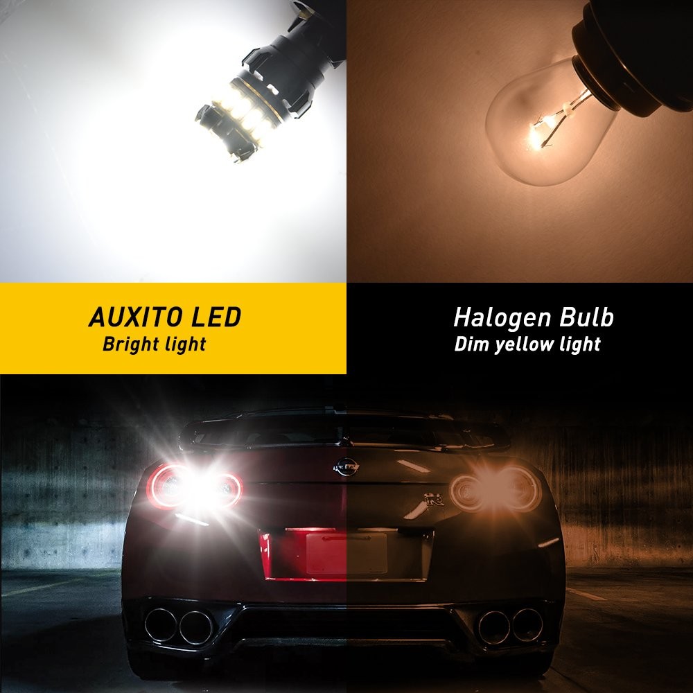 2/4X AUXITO 1156 LED Backup Reverse Lights Bulbs White 4014 SMD High Power