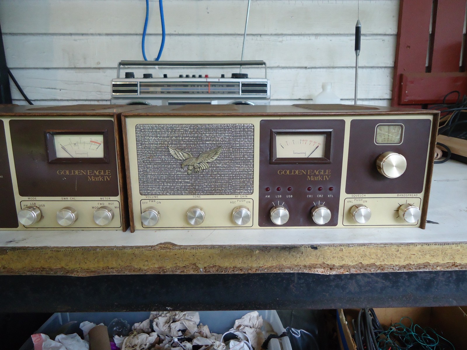 RARE BROWNING GOLDEN EAGLE MARK IV CB RADIO WITH EXTRA