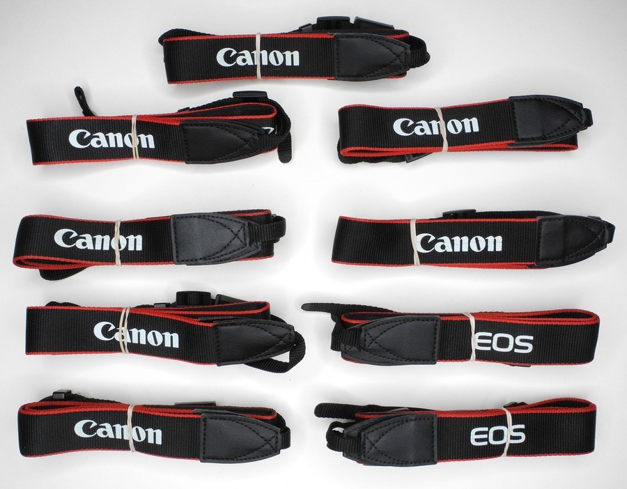 Lot Of 9x Canon EOS EW-300D Genuine 1 3/16" Camera Neck Straps